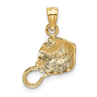 14k Yellow Gold Stingray Pendant K2922