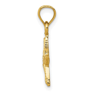 14k Yellow Gold Starfish Pendant K2948