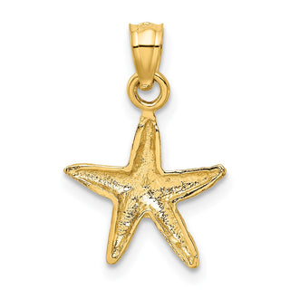 14k Yellow Gold Starfish Pendant K2948