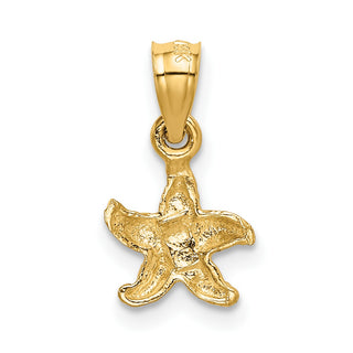 14k Yellow Gold Starfish Pendant K2949
