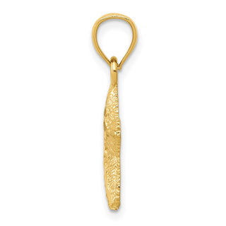14k Yellow Gold Starfish Pendant K2954