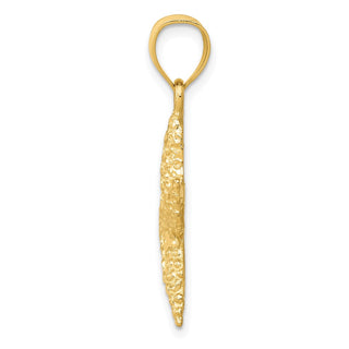 14k Yellow Gold Starfish Pendant K2958