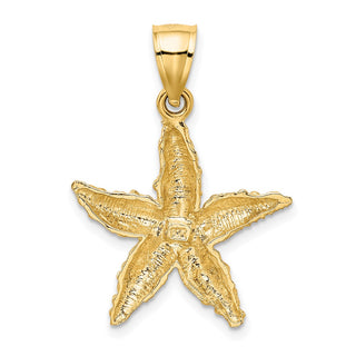 14k Yellow Gold Starfish Pendant K2958