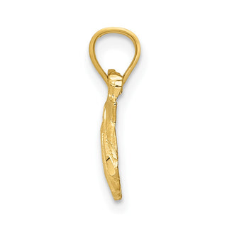 14k Yellow Gold Scallop Shell Pendant K2965