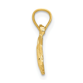 14k Yellow Gold Scallop Shell Pendant K2965