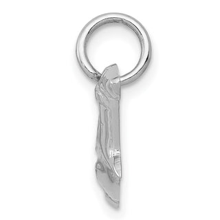14K White Gold Hammerhead Shark Charm