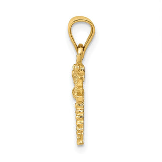 14k Yellow Gold Dragonfly Pendant K3256