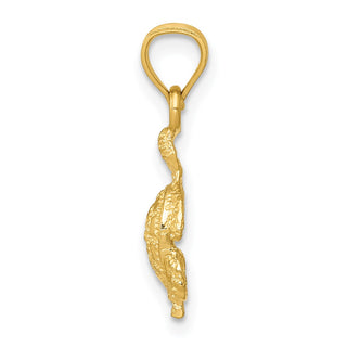 14k Yellow Gold Turtle Pendant K3299