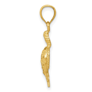 14k Yellow Gold Turtle Pendant K3301