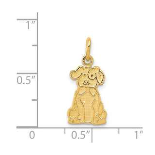14k Yellow Gold Puppy Charm