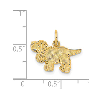 14k Yellow Gold Saint Bernard Charm