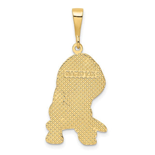 14k Yellow Gold Beagle Pendant