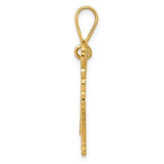 14k Yellow Golden Retriever Pendant