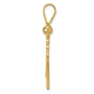 14k Yellow Golden Retriever Pendant