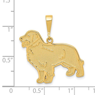 14k Yellow Golden Retriever Pendant