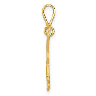 14k Yellow Gold Labrador Dog Pendant