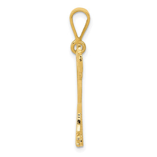 14k Yellow Gold Mastiff Pendant