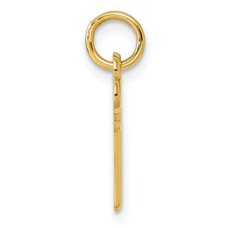 14k Yellow Gold Letter G Key Charm