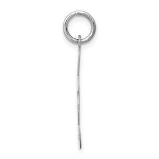14K White Gold Polished Treble Clef Charm