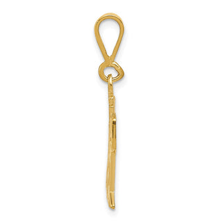 14k Yellow Gold Drum Set Pendant K3514