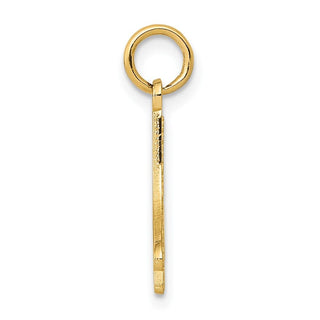 14k Yellow Gold Figure Skate Charm K3539
