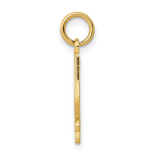 14k Yellow Gold Figure Skate Charm K3539