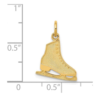 14k Yellow Gold Figure Skate Charm K3539