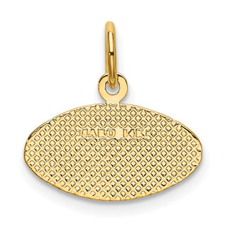 14k Yellow Gold Football Charm K3598
