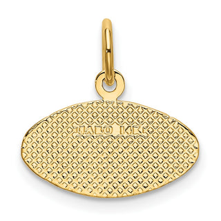 14k Yellow Gold Football Charm K3598