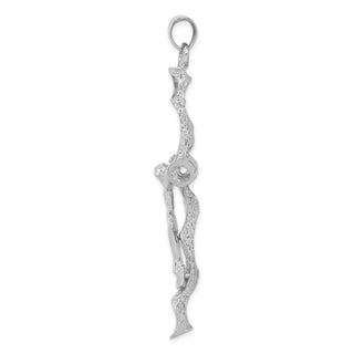 14k White Gold Crucifix Pendant K3736