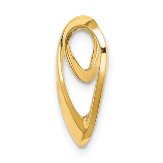 14k Yellow Gold Polished Heart Slide K3977