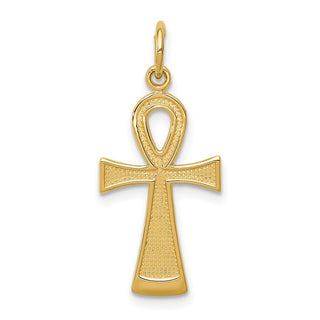 14K Yellow Gold Ankh Cross Charm K399