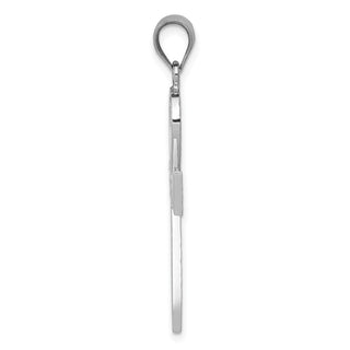 14k White Gold Ankh Cross Pendant K400