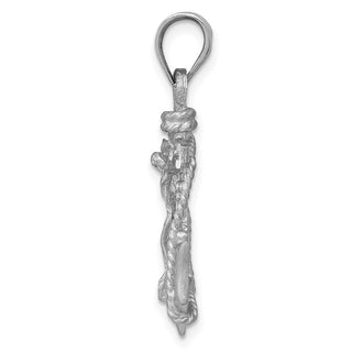14k White Gold Mariners Cross Pendant K408