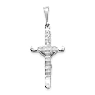 14k White Gold Crucifix Pendant K460