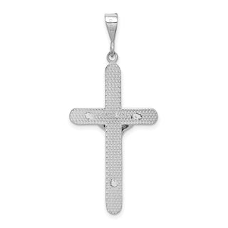 14k White Gold Crucifix Pendant K461