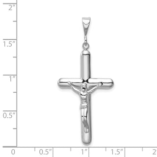 14k White Gold Crucifix Pendant K461
