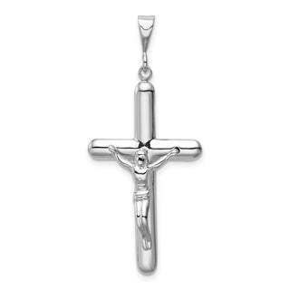 14k White Gold Crucifix Pendant K461