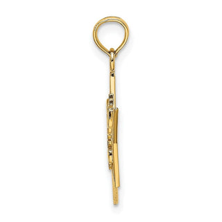 14k Yellow Gold Sweet 16 Pendant K4713