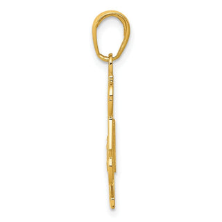 14k Yellow Gold #1 Dad Pendant K4732