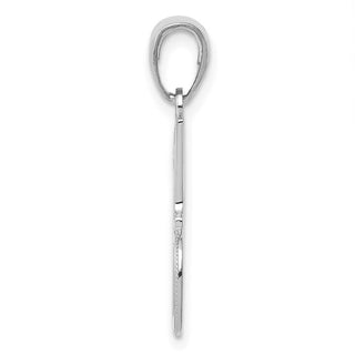 14k White Gold #1 Dad Pendant K4734W