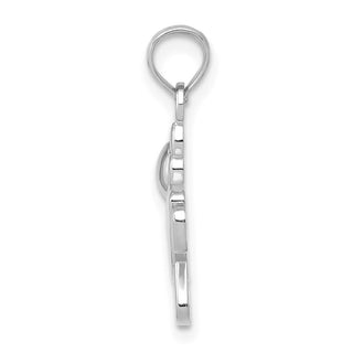 14k White Gold Little Girl Pendant