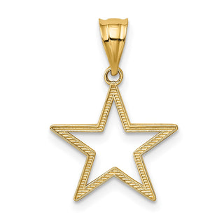 14k Yellow Gold Star Charm