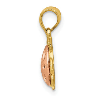14k Yellow and Rose Gold Ladybug Pendant