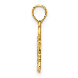 14k Yellow Gold Dragonfly Pendant K4851