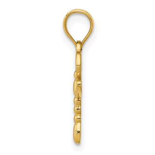 14k Yellow Gold Dragonfly Pendant K4851