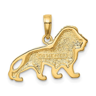 14k Yellow Gold Lion Pendant K4867