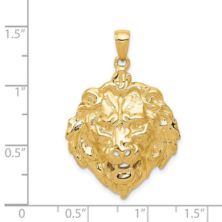 14k Yellow Gold Lion Pendant K4868