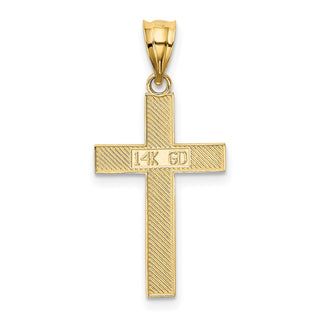 14k Yellow Gold Cross Pendant K4976