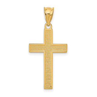 14k Yellow Gold Cross Pendant K4976